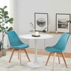24 Inch Modern Round Dining Table for 2-4 People with MDF Top and ...