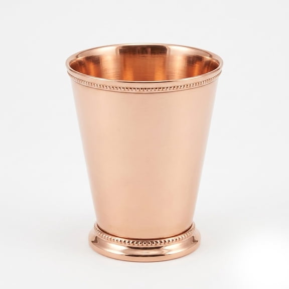 IHI EST. 1986 Copper Mint Julep Cup, Large 4.25 Inch Aluminum Cocktail Cup with Polished Copper Finish, Classic Southern Drinkware for Bourbon Cocktails, Home Bar and Entertaining