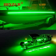 IHNZCB 16 ft UV LED Strip Black Light Night Fishing Ultraviolet Boat 12v DC Green PCB Y05