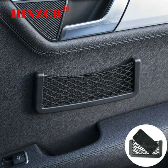 IHNZCB 2X Car Body Edge Seat Back Elastic Net Storage Phone Holder Interior Accessories Back Y03