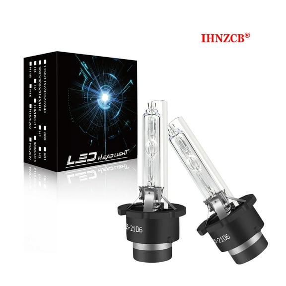 IHNZCB 6000K Front D2S HID Xenon Headlight Bulbs for E39 E60 E61 X3 E83 X5 E53 Z4 E46 E65