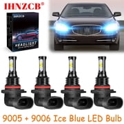 IHNZCB 9005 + 9006 لـ Buick Lucerne 2006-2011 Ice Blue Led Headlights Bulb High Low Beam، HKL، Y02