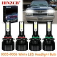thumbnail image 1 of IHNZCB 9005+9006 for Chevy C1500 1988-1999 White Led Headlights Bulb High Low Beam,C9B,Y02, 1 of 12