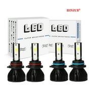IHNZCB 9005/HB3 9006/HB4 LED Headlight Bulbs High Low Beam Replacement Bulb 4x