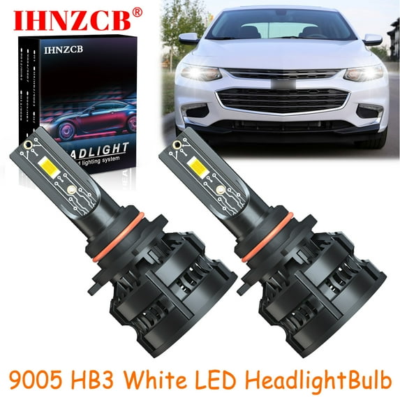 IHNZCB 9005 HB3 For Chevy Malibu 2016-2018 White LED Headlights Bulb High Low Beam,Z8,C01