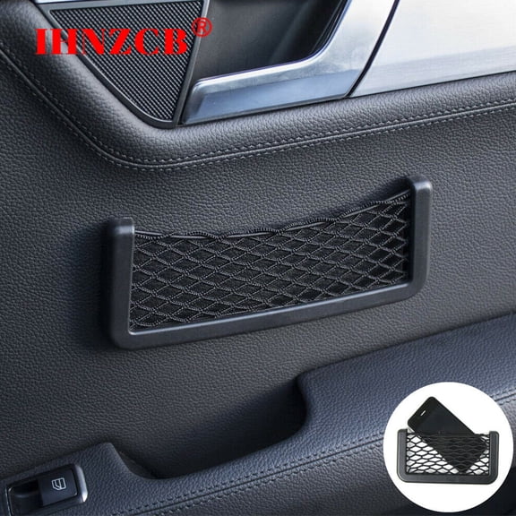 IHNZCB Car Interior Accessories Body Edge Seat Back Elastic Net Storage Phone Holder US Stock Y02