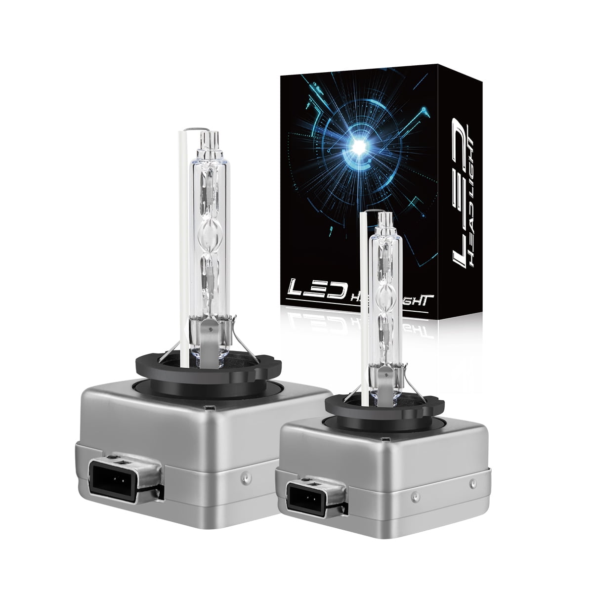 IHNZCB D3S HID Headlight Bulbs 6000K High Low Beam Replacement Headlamps, Pcak of 2