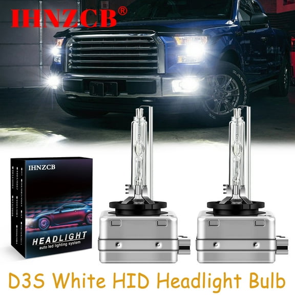 IHNZCB D3S HID Headlight Xenon Bulbs for Jeep Compass 2017-2018 Low Beam 6000K White,Y35