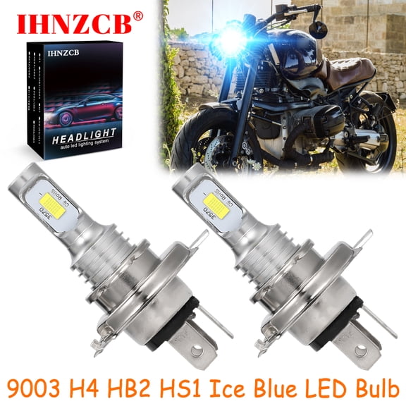 IHNZCB For BMW R1100R R1100GS R1150R R1150RS - 2X HS1 9003 H4 HB2 LED Headlights Bulb 55W Ice Blue YTL,Motorcycle Light,Y10