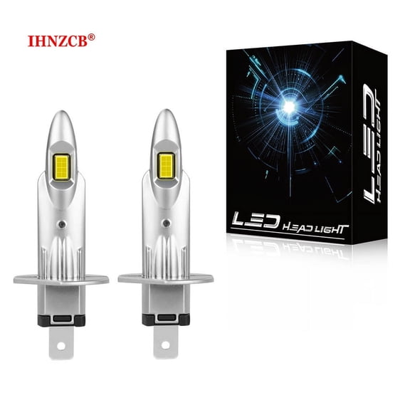 IHNZCB H1 LED Headlight High Beam or Low Beam Bulbs Conversion Kit Super Bright White 6500K