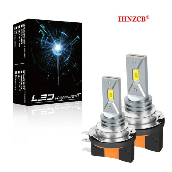 IHNZCB H15 LED Headlight Kit Combo Bulbs 6000K High Low Beam Super Bright White