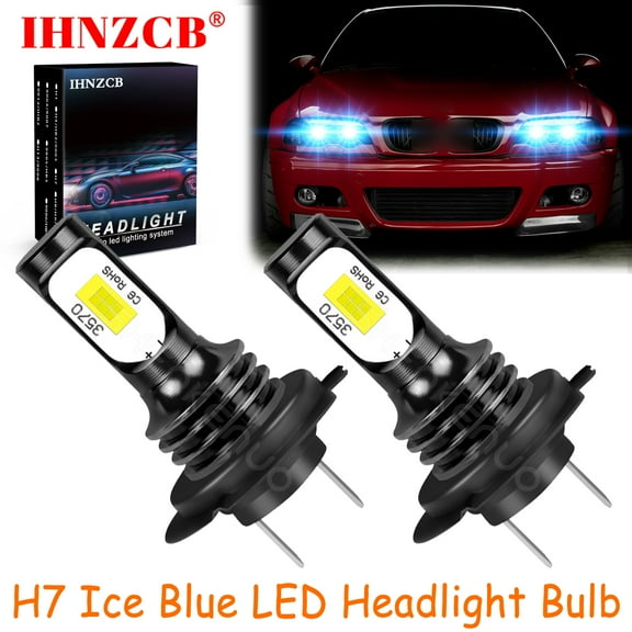 IHNZCB H7 for Bmw E46 F30 320i 330i 3Series Ice Blue Led Headlights Bulb High Beam,HKL,Y12