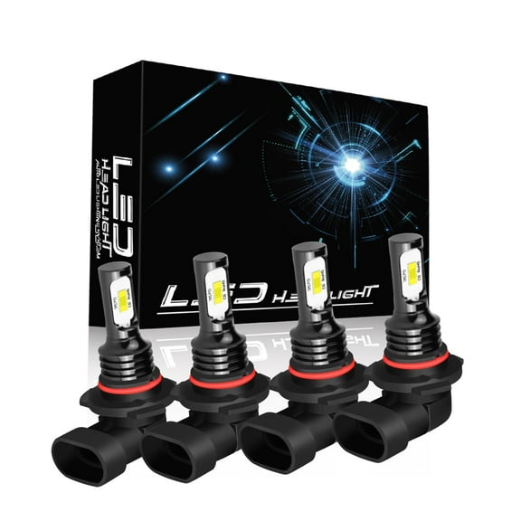 IHNZCB LED Bulbs Dual High Low Beam Headlights 6000K White Extremely Super Bright 4x