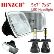 IHNZCB Pair 5x7 7x6 Inch Led Headlights H4 High Low Beam Bulb for Toyota Tacoma Pickup 1995-1997,Y13