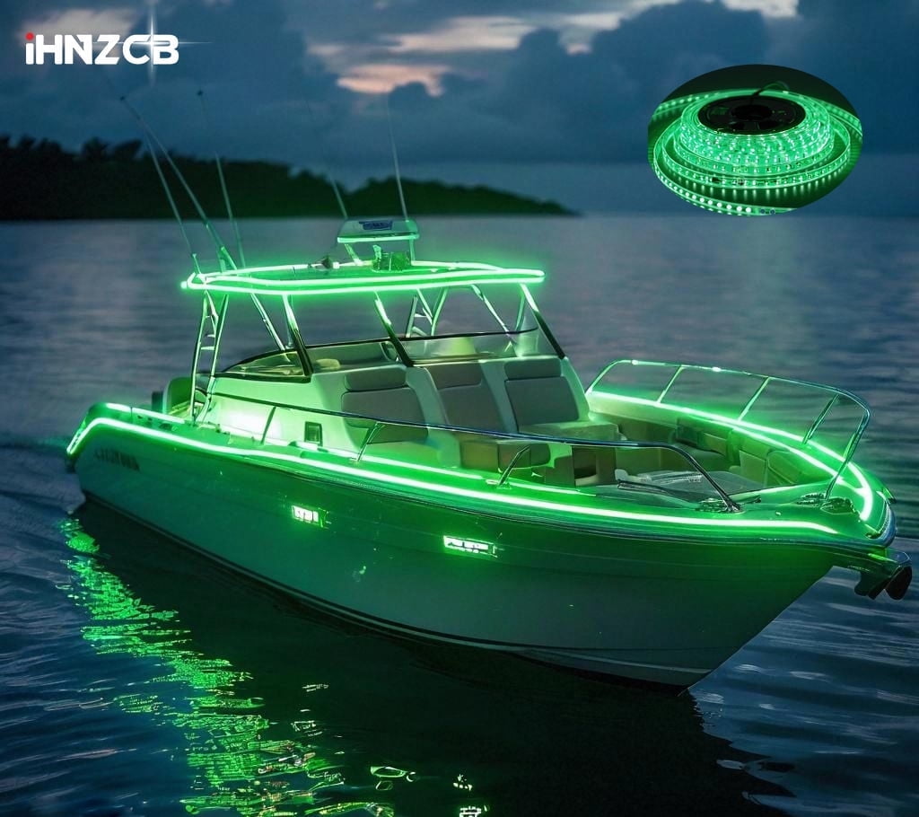 IHNZCB RV Marine Boat 18 Feet Flexible green LED Strip Tape Lights 18 ...