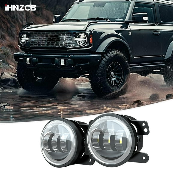 IHNZCB Round LED Trailer Tail Light 2PCS 24 LED Stop Turn Signal Brake Marker Clearance Running Lights w/Chrome Bezels for Trucks Trailer RV Waterproof