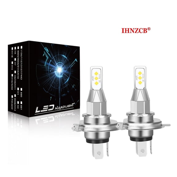 IHNZCB for Yamaha FZ1 2001-2015, FZ6R 2009-2017, FZ07 2015-2017, FZ09 2014-2016 2X HS1 9003 H4 HB2 LED Headlights Bulb 55W White LXB,Motorcycle Light,Y120