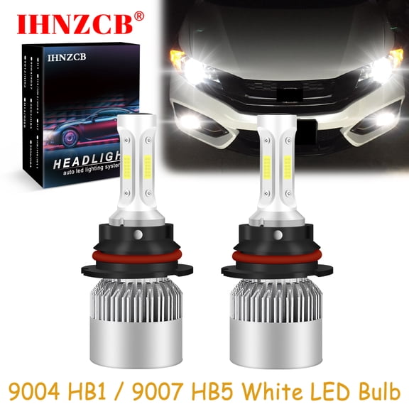 IHNZCB for Acura Integra 1990-1993 Led Headlights Bulbs High Low Beam,9004 Hb1 9007 Hb5,White,Y06