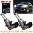 thumbnail image 1 of IHNZCB for Chevy Malibu 2016-2018 White LED Headlights Bulb High/Low Beam,9005 HB3 9006 HB4 9145 9140,YHB,Y01, 1 of 8