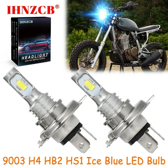 IHNZCB for Honda NX250 NX650 NC700X SH150i RC45 - 2X HS1 9003 H4 HB2 LED Headlights Bulb 55W Ice Blue YTL,Motorcycle Light,Y34