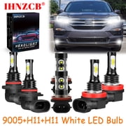 IHNZCB for Honda Pilot 2006-2018 White Led Headlights Bulb High Low Beam Fog Light,9005+H11+H11,HKB,Y03