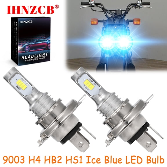 IHNZCB for Honda Ruckus 50 NPS50 2003-2017 - 2X HS1 9003 H4 HB2 LED Headlights Bulb 55W Ice Blue YTL,Motorcycle Light,Y36