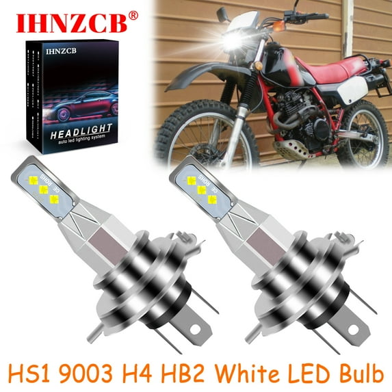 IHNZCB for Honda XR250L XL350R XL600R 2X HS1 9003 H4 HB2 LED Headlights Bulb 55W White LXB,Motorcycle Light,Y71