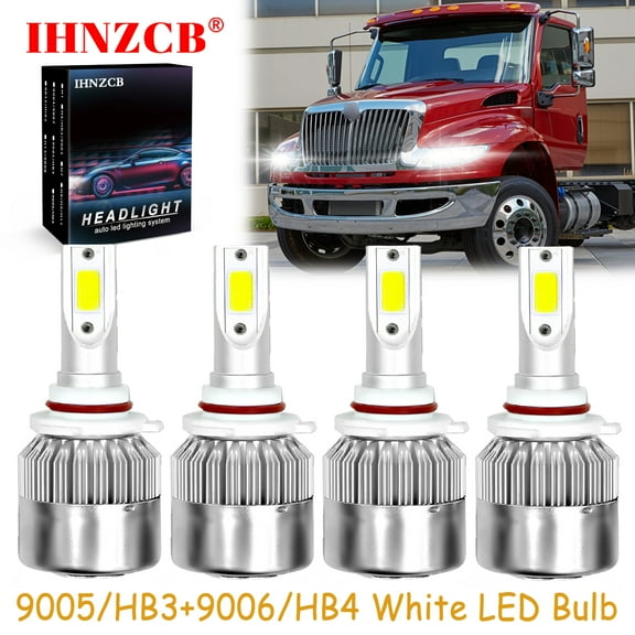 IHNZCB for International Truck Pro Star Prostar 2008-2016 Led Headlights Bulbs High Low Beam,9005+9006,C6B,Y10