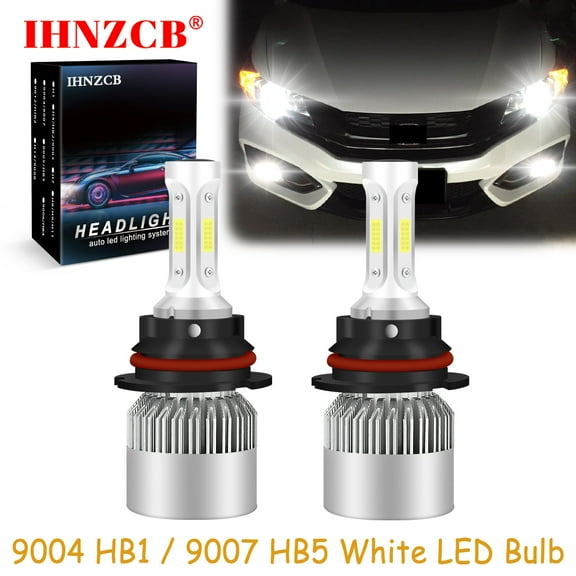 IHNZCB for Mitsubishi Montero Sport 2000-2004 Led Headlights Bulbs High Low Beam,9004 Hb1 9007 Hb5,White,Y12
