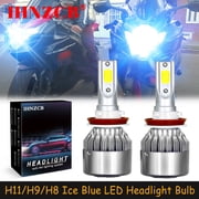 IHNZCB for Suzuki GSXR 750 600 Gixxer 2008-2009 Ice Blue H8 H11 LED Headlight Bulb