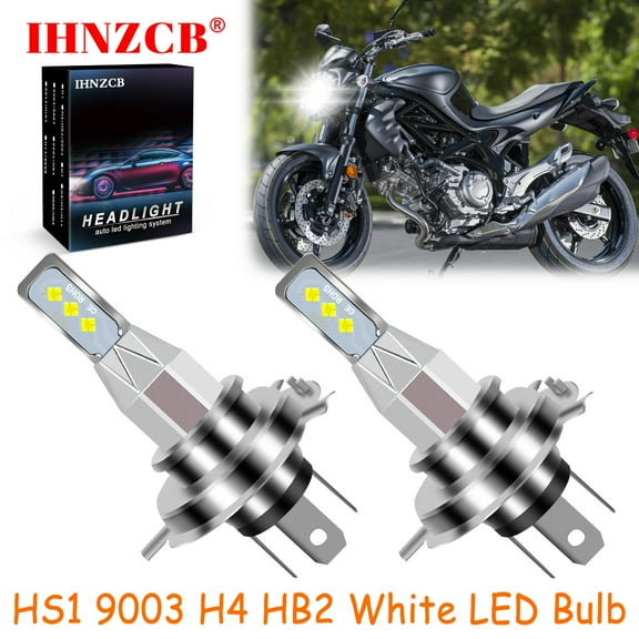 IHNZCB for Suzuki SP600 SFV650 SV650/A SV650S/SA SV1000/S 2X HS1 9003 H4 HB2 LED Headlights Bulb 55W White LXB,Motorcycle Light,Y115