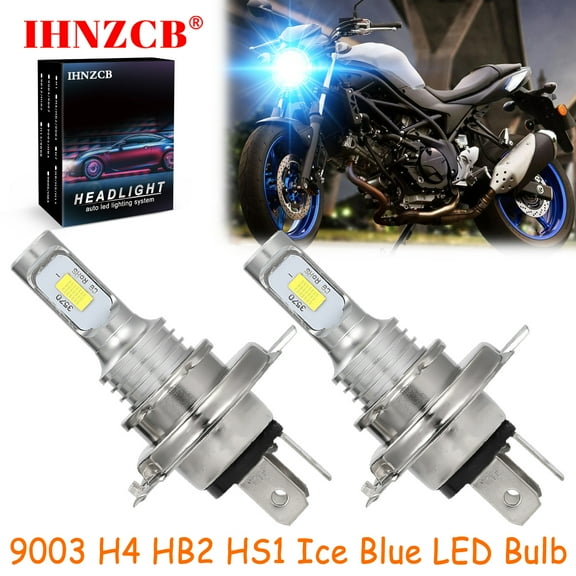IHNZCB for Suzuki SP600 SV650 LS650 SFV650 - 2X HS1 9003 H4 HB2 LED Headlights Bulb 55W Ice Blue YTL,Motorcycle Light,Y83