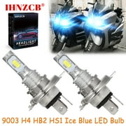 IHNZCB for Yamaha Majesty YP400 2005-2014 - 2X HS1 9003 H4 HB2 LED Headlights Bulb 55W Ice Blue YTL,Motorcycle Light,Y93