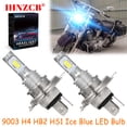 thumbnail image 1 of IHNZCB for Yamaha Road Star XV1600 XV1700 - 2X HS1 9003 H4 HB2 LED Headlights Bulb 55W Ice Blue YTL,Motorcycle Light,Y98, 1 of 12