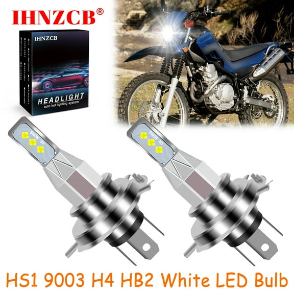 IHNZCB for Yamaha XT225 1992-2007, XT250 2008-2017 2X HS1 9003 H4 HB2 LED Headlights Bulb 55W White LXB,Motorcycle Light,Y138