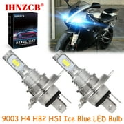 IHNZCB لـ Yamaha YZF R1 1998-03 YZF R6 1999-2002 - 2X HS1 9003 H4 HB2 LED المصابيح الأمامية لمبة 55W Ice Blue YTL ، ضوء الدراجات النارية ، Y114