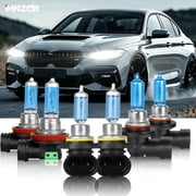 IHNZCBI 9005 9006 H11 Halogen Bulbs Replacement for Car Headlight Bulb High Low Beam Fog Light 4200K Replacement Lamp 6x