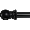 thumbnail image 1 of IHOMEPARK 1" Heavy Duty Curtain Rod with Adjustable Brackets, Black Single Curtain Rods for Windows 28 to 48 Inch -Stainless Steel Metal Drapery Rods for Kitchen,Bedroom, 1 of 6