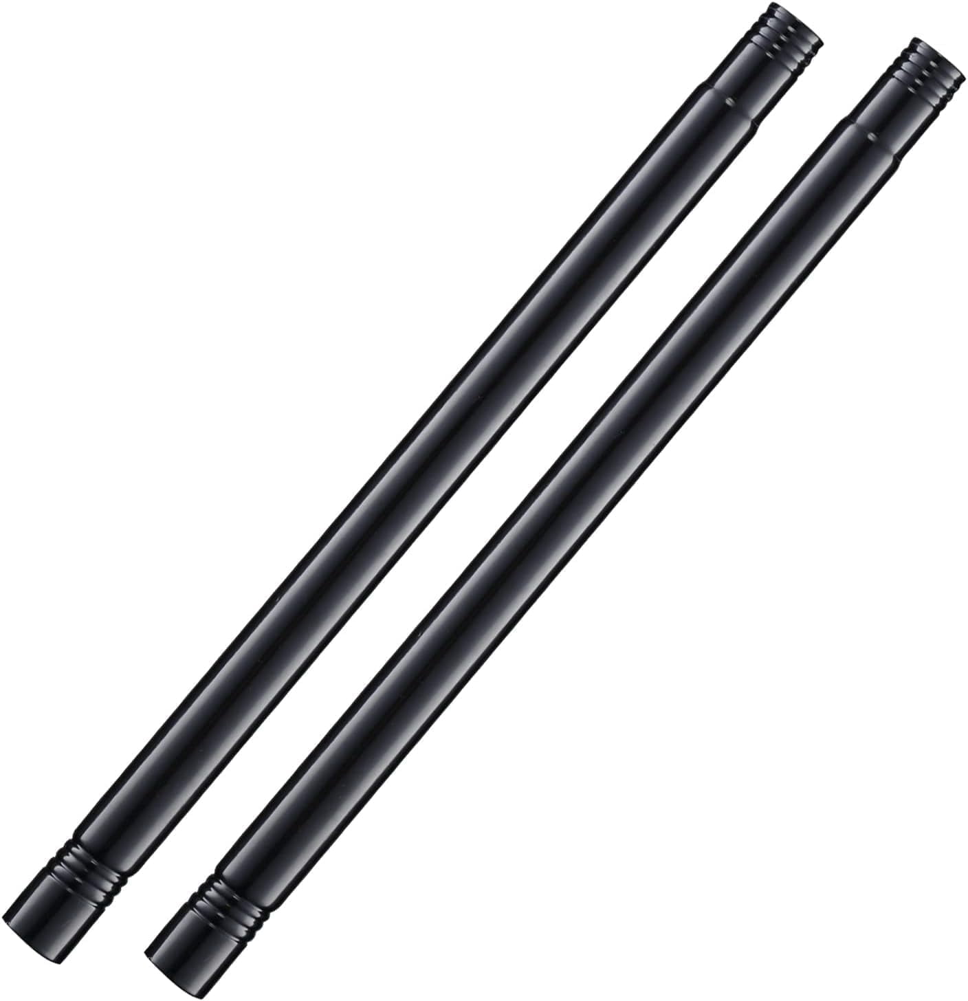 IHOMEPARK 16in Black Metal Universal Stainless Steel Extension Pole for ...