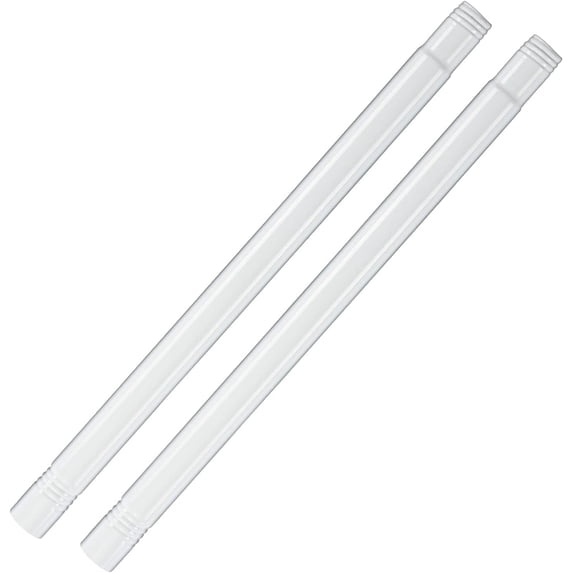 IHOMEPARK 16in White Metal Extension Pole for 1in Flag Pole Kit, 2pk ...