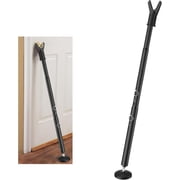 IHOMEPARK Door Security Bar, 1 1/8 inch Heavy Duty Bar Doorstopper Security Barricade Inside, 35-41.7" Adjustbale Black,1pc.