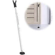 IHOMEPARK Door Security Bar, 1 1/8 inch Heavy Duty Bar Doorstopper Security Barricade Inside, 35-41.7" Adjustbale White,1pc.