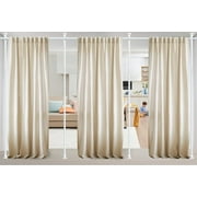 IHOMEPARK Room Divider for Wide Space Partitions, Curtain Rods No Drilling for Room Separation, 28-171inch(W) 4-10ft(H) Adjustable Heavy Duty Floor to Ceiling T
