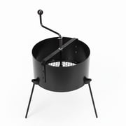 IHOMEPARK Rotary Soil Sifter for Gardening Potting Mix, Sand Dry Compost Dirt Rocks Sifter, 12" Sifting Filter with 1/3" Mesh Screen