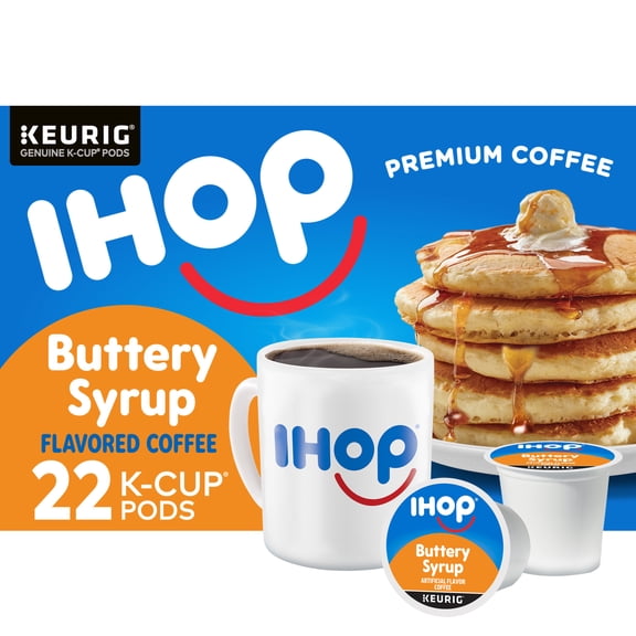 IHOP Buttery Syrup Flavored Keurig K-Cup Coffee Pods, 22 ct Box