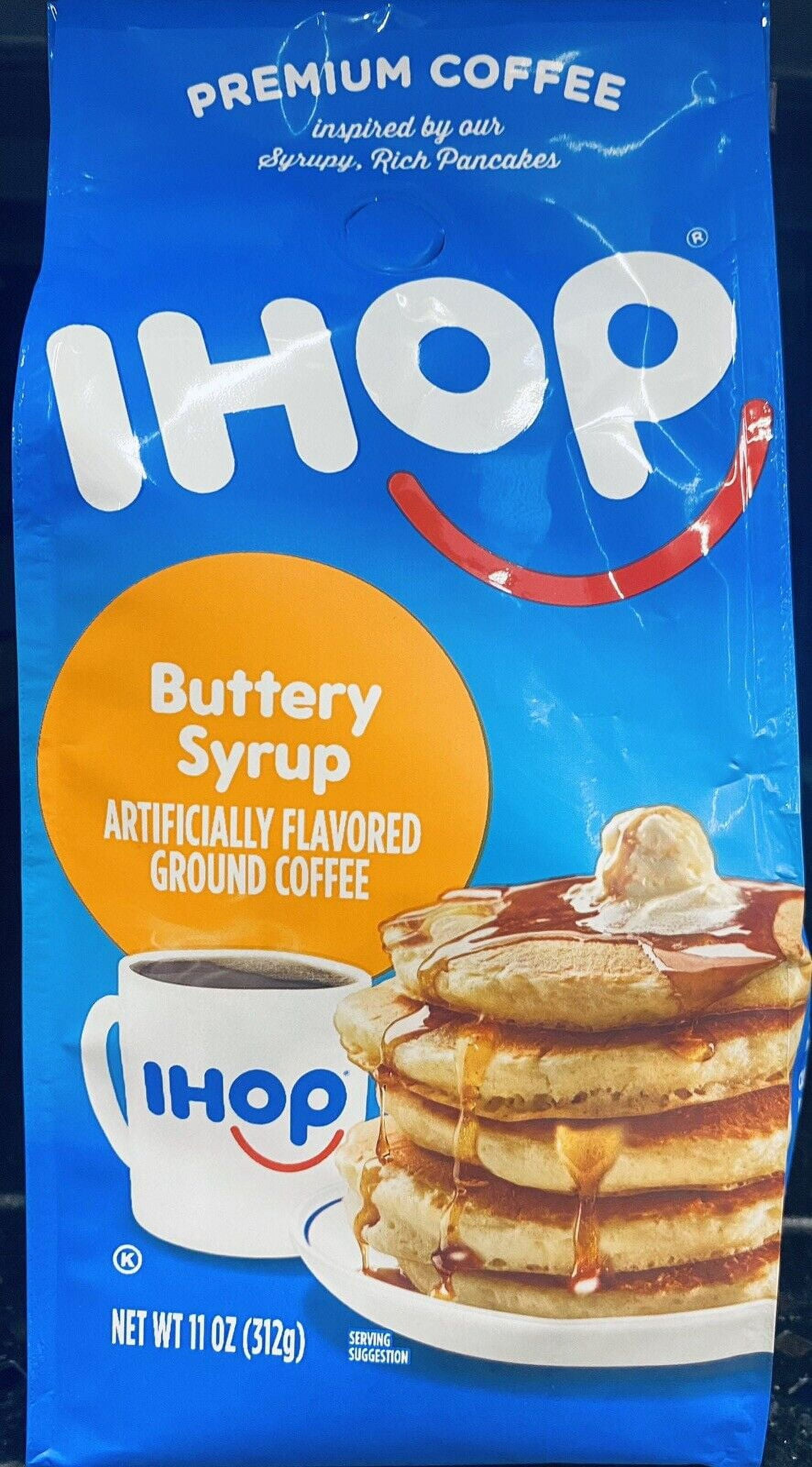 IHOP Buttery Syrup Flavored PREMIUM Ground Coffee Inspired by Pancakes