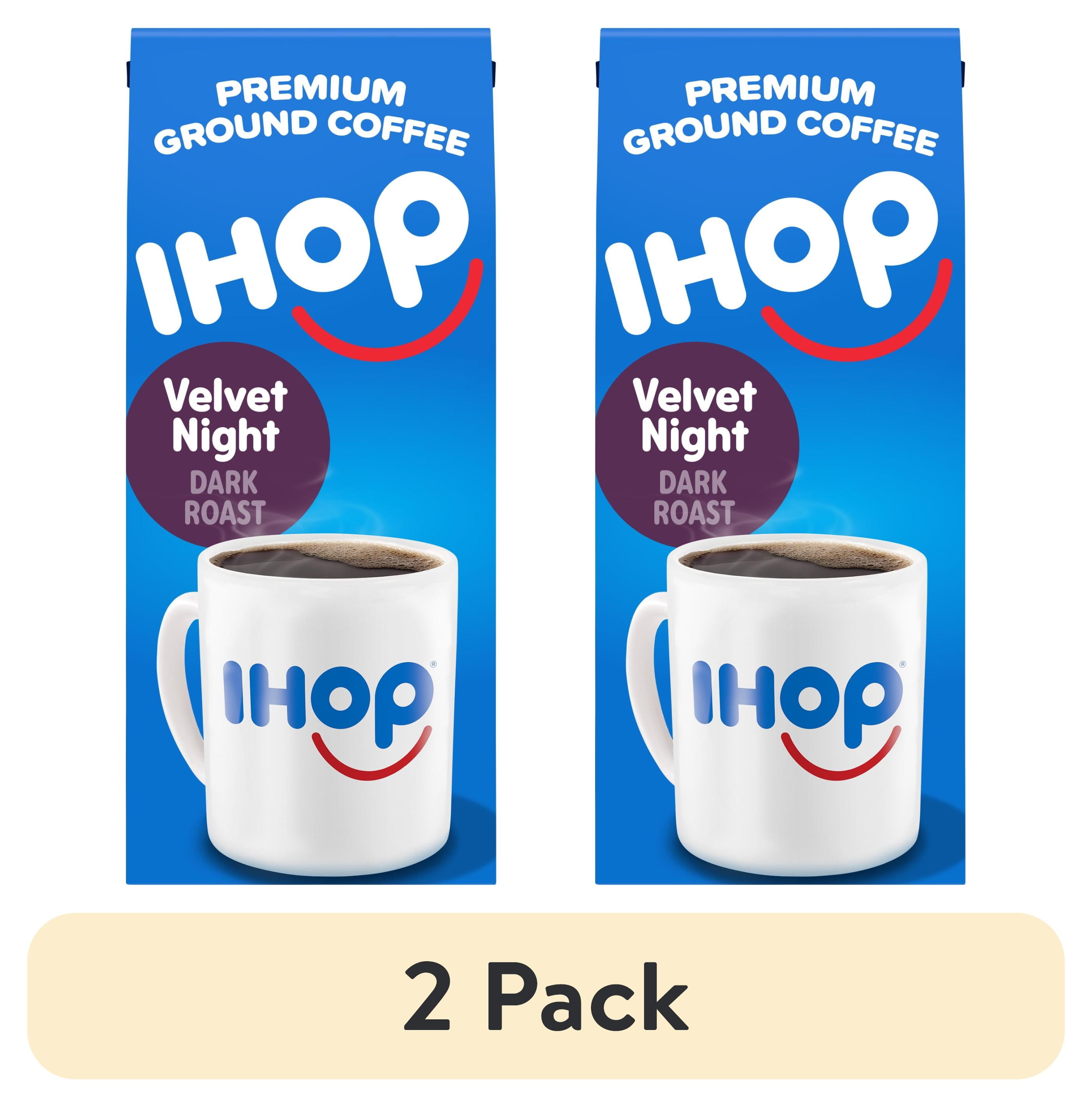 (2 pack) IHOP Velvet Night Dark Roast Ground Coffee, 12 oz Bag ...