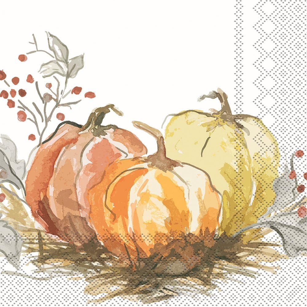 Boston International IHR 3-Ply Paper Napkins, 20 Count Cocktail Size – Little Nisse Red Design | 5"x5" Premium