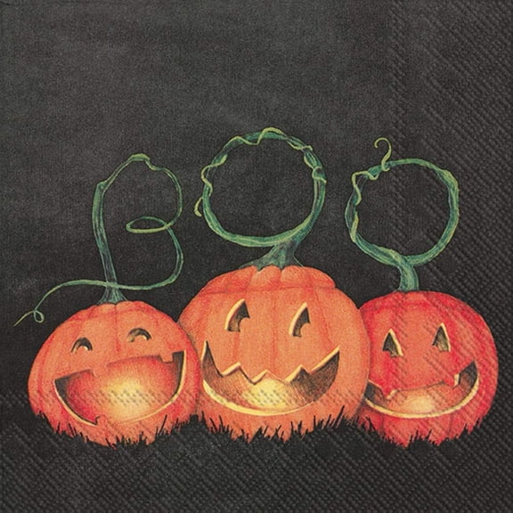 IHR Halloween Party Paper Luncheon Napkins, 20 Count/PACK,2 PACK , 3 Ply, 6.5''x6.5'', Printed in Germany, Perfect for Decoupage Projects,Boo