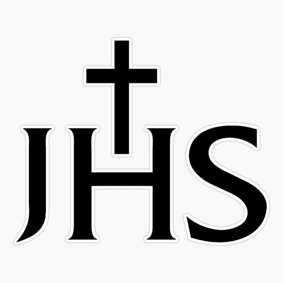 IHS Christian Monogram Symbol Sticker